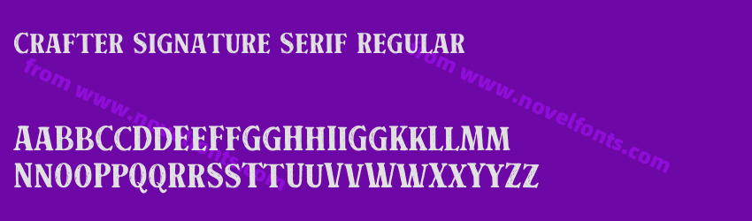 Crafter Signature Serif RegularPreview