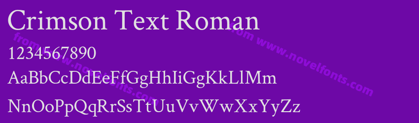 Crimson Text RomanPreview