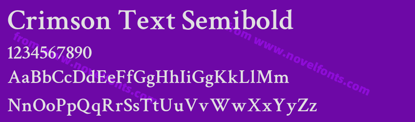 Crimson Text SemiboldPreview