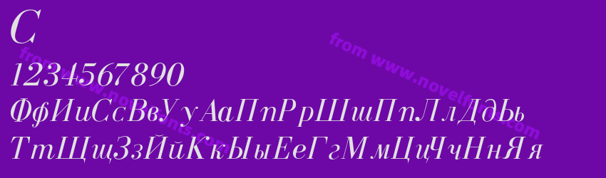 Cyrillic Normal ItalicPreview