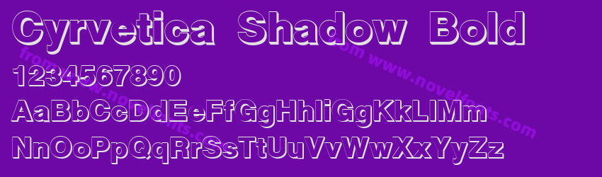 Cyrvetica Shadow BoldPreview