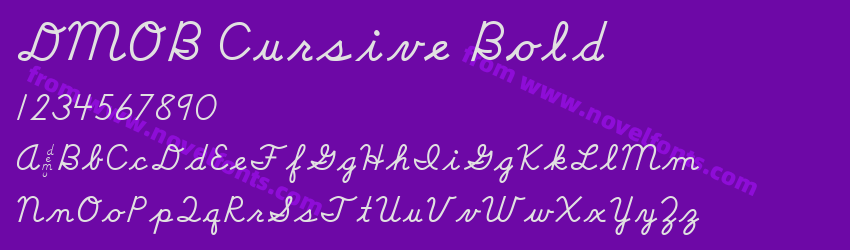 DMOB Cursive BoldPreview