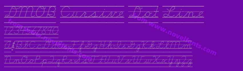 DMOB Cursive Dot LinePreview