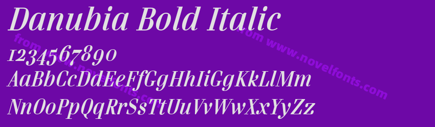 Danubia Bold ItalicPreview