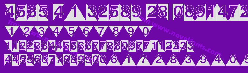 Deco Numbers LH TrianglePreview