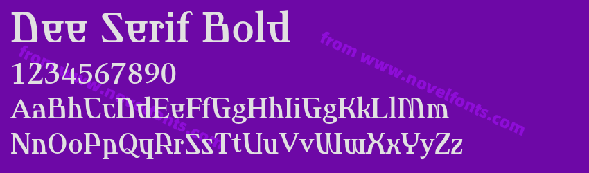 Dee Serif BoldPreview