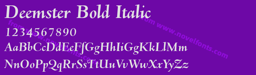 Deemster Bold ItalicPreview