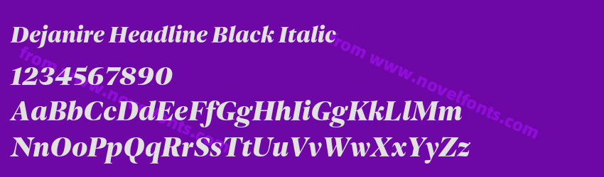 Dejanire Headline Black ItalicPreview