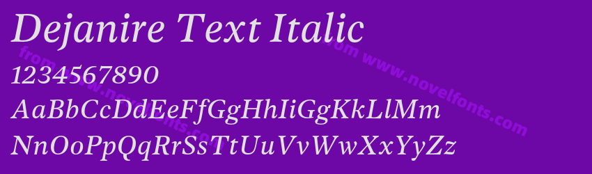 Dejanire Text ItalicPreview