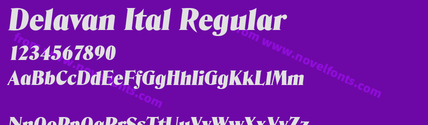 Delavan Ital RegularPreview