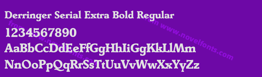 Derringer Serial Extra Bold RegularPreview