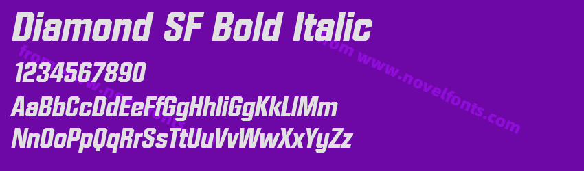 Diamond SF Bold ItalicPreview