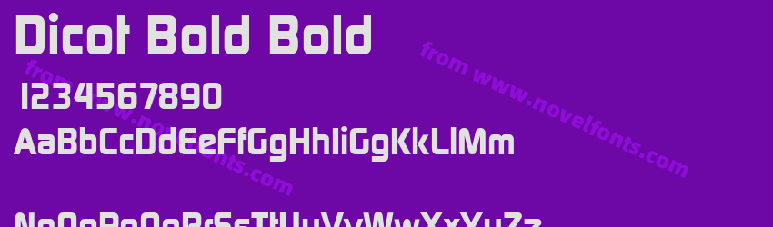 Dicot Bold BoldPreview