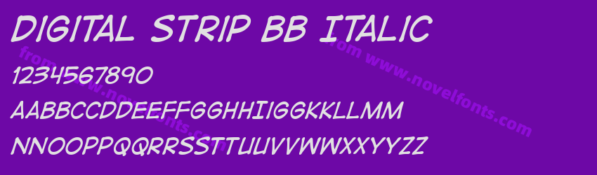 Digital Strip BB ItalicPreview