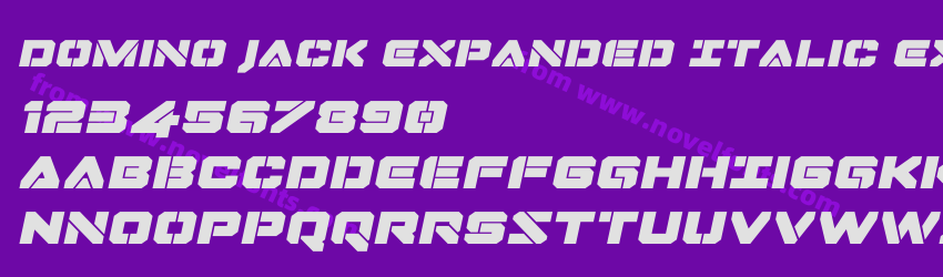 Domino Jack Expanded Italic Expanded ItalicPreview