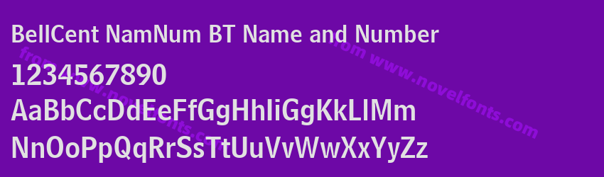 BellCent NamNum BT Name and NumberPreview