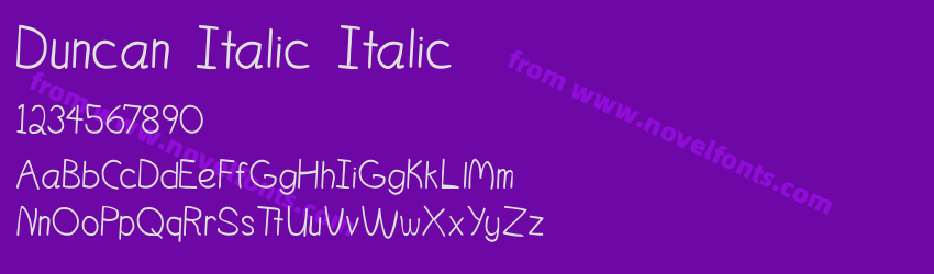 DuncanItalic ItalicPreview