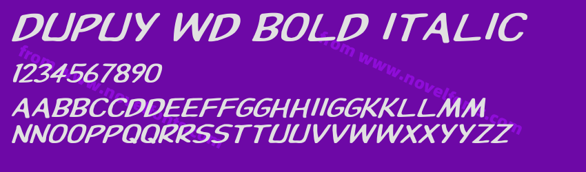 Dupuy Wd Bold ItalicPreview