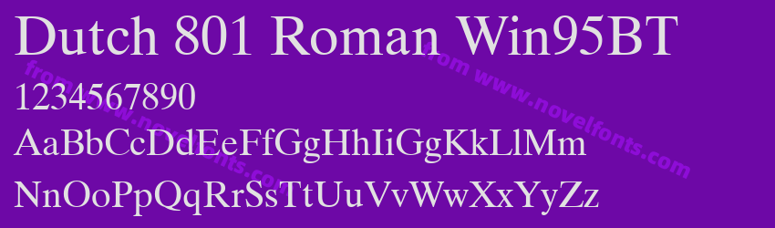 Dutch 801 Roman Win95BTPreview