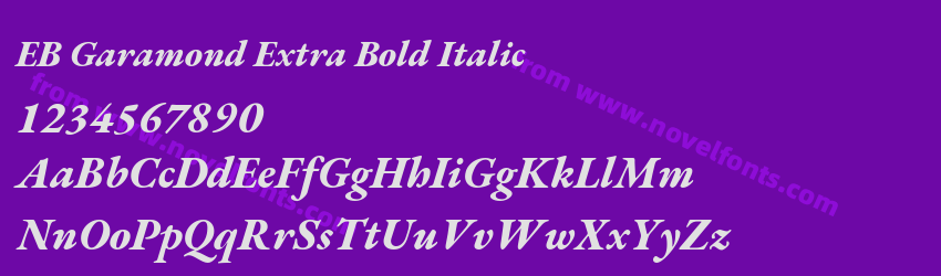 EB Garamond Extra Bold ItalicPreview