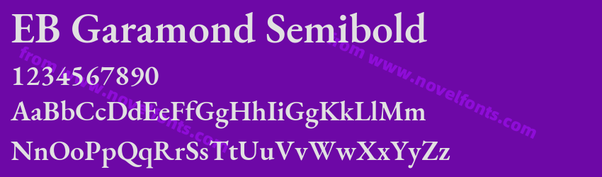 EB Garamond SemiboldPreview