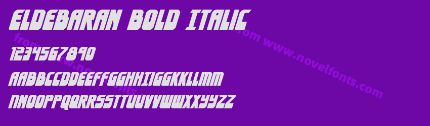 Eldebaran Bold ItalicPreview