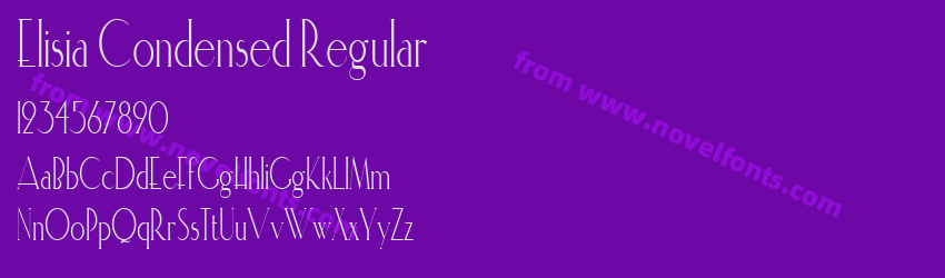 Elisia Condensed RegularPreview