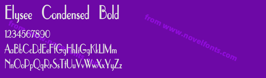 Elysee Condensed BoldPreview