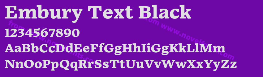 Embury Text BlackPreview