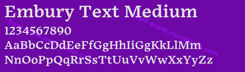 Embury Text MediumPreview