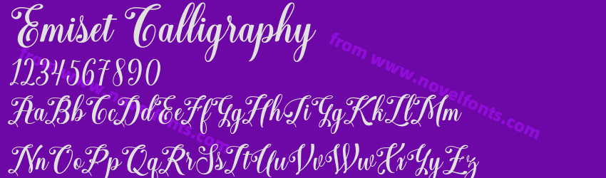 Emiset CalligraphyPreview