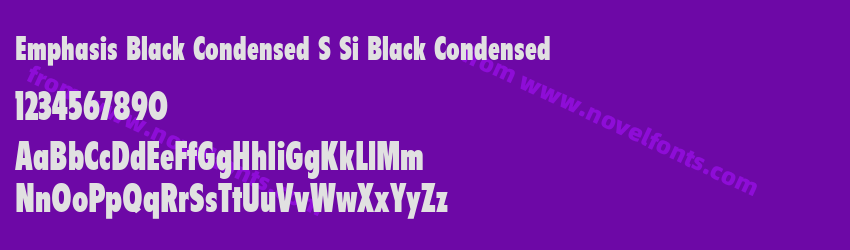 Emphasis Black Condensed S Si Black CondensedPreview