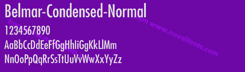 Belmar Condensed NormalPreview