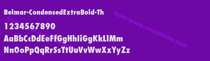 Belmar Condensed Extra Bold ThPreview