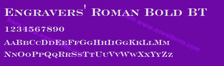 Engravers' Roman Bold BTPreview