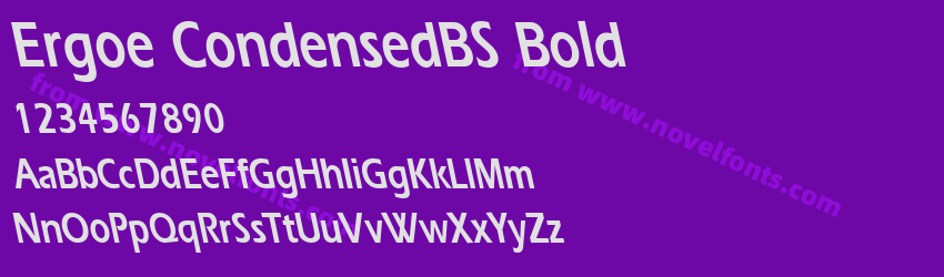 Ergoe CondensedBS BoldPreview