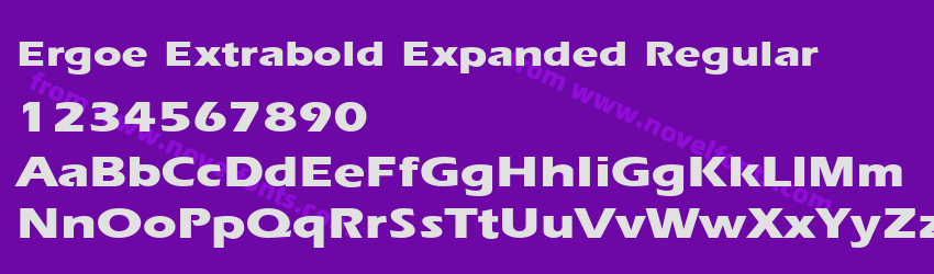 Ergoe Extrabold Expanded RegularPreview