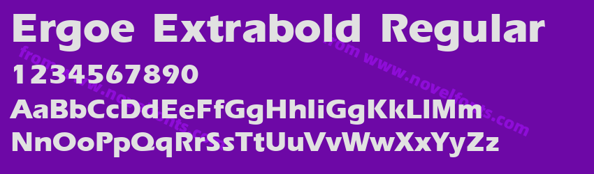 Ergoe Extrabold RegularPreview