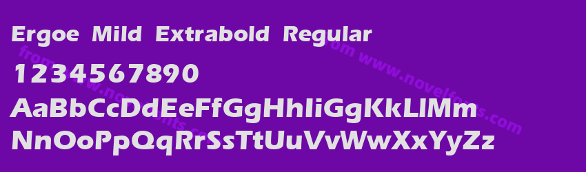 Ergoe Mild Extrabold RegularPreview