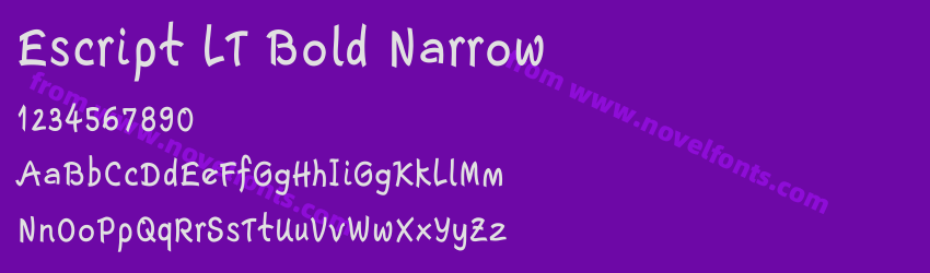 Escript LT Bold NarrowPreview