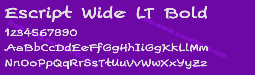 Escript Wide LT BoldPreview