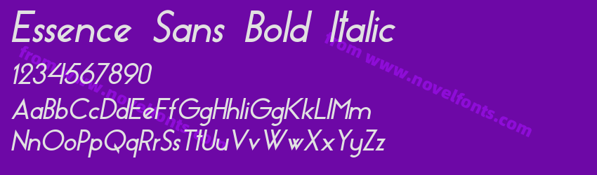 Essence Sans Bold ItalicPreview