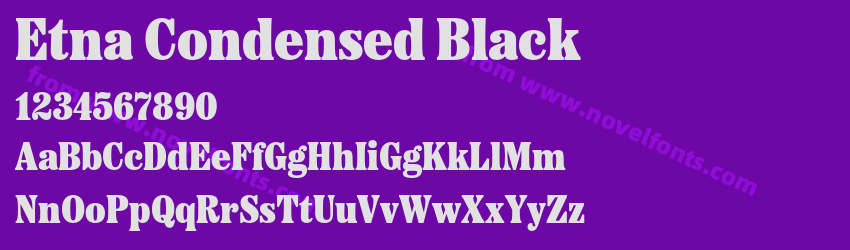 Etna Condensed BlackPreview