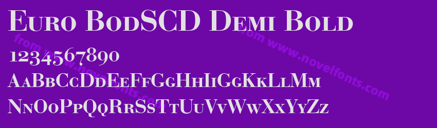 Euro BodSCD Demi BoldPreview