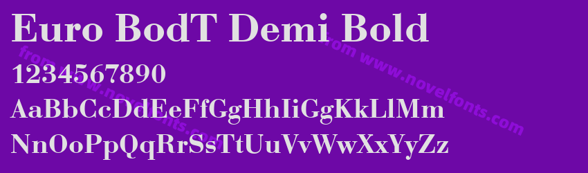 Euro BodT Demi BoldPreview