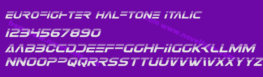 Eurofighter Halftone ItalicPreview