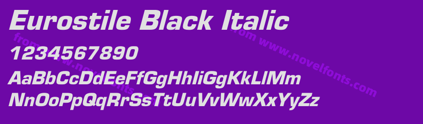 Eurostile-Black ItalicPreview