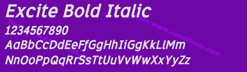 Excite Bold ItalicPreview