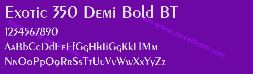 Exotic 350 Demi-Bold BTPreview