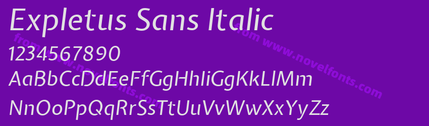 Expletus Sans ItalicPreview